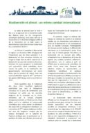 Biodiversité et climat : un même combat international