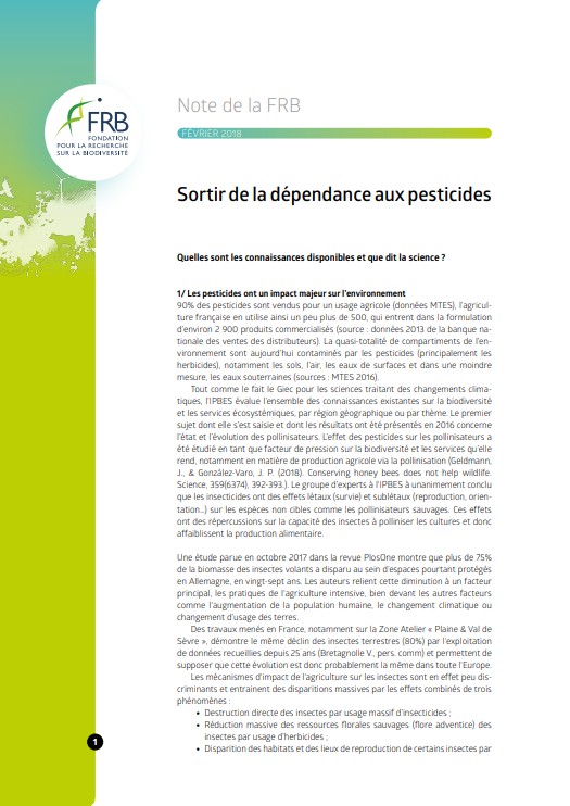 Sortir de la dépendance aux pesticides