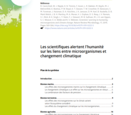 Les scientifiques alertent l’humanité sur les liens entre microorganismes et changement climatique