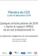 Jean-François Silvain, président de la FRB, revient sur des articles scientifiques qui ont marqué 2019