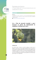 Un « filet de sécurité mondial » pour inverser la perte de biodiversité et stabiliser le climat de la Terre