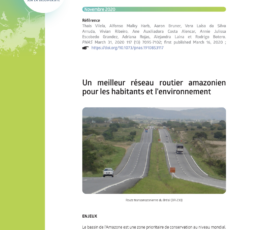 Un meilleur réseau routier amazonien pour les habitants et l’environnement