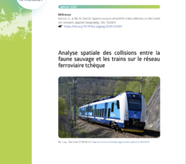 Analyse spatiale des collisions entre la faune sauvage et les trains sur le réseau ferroviaire tchèque