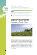 Les politiques de conservation de la biodiversité en quête de légitimité :  cas des parcs nationaux français