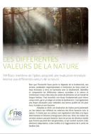 Les différentes valeurs de la nature – Les principaux messages de l’évaluation Ipbes