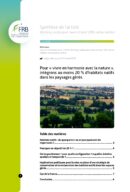 Pour « vivre en harmonie avec la nature », intégrons au moins 20 % d’habitats natifs dans les paysages gérés