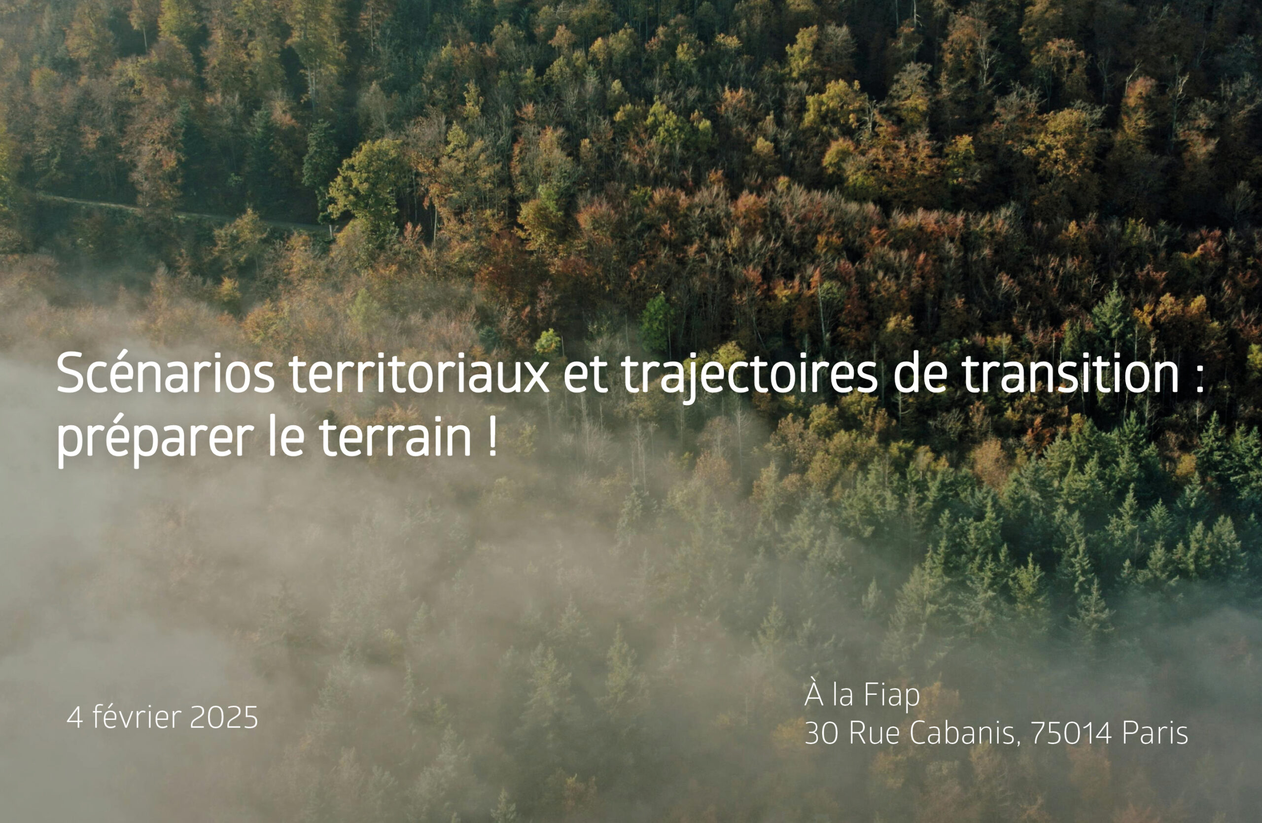 [Programme Scénario #2] Scénarios territoriaux et trajectoires de transitions : préparer le terrain !