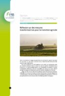 Réflexion sur des mesures transformatrices pour la transition agricole