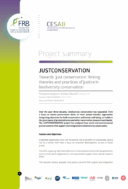 JustConservation | Vers une ‘conservation juste’ : lier théories et pratiques de la justice dans la conservation de la biodiversité